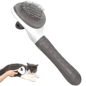 Cepillo de Aseo para Perros Pequeños, de Acero Inoxidable, Autolimpiante, para Pelo Corto y Largo, Elimina Nudos y Enredos, TPR - Product Image 5