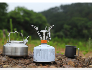 可折叠户外野营不锈钢丁烷手动简易大功率便携式旅行燃气炉 - Product Image 4