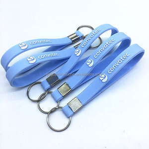 Fashionable Creative Silicone Wrist Key Tag Corporate Advertising Promotional Keychains & Carabiners for Key Holder