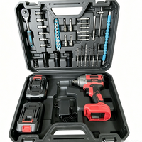 Clé à chocs sans fil 21V portable avec entraînement 3/8, moteur sans balais, batterie au lithium, couple maximal de 500 N.m pour travaux de réparation industrielle