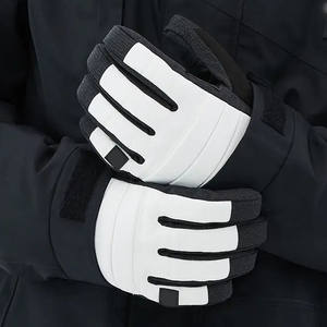 Gants de ski en cuir personnalisés, mitaines imperméables <span class=keywords><strong>et</strong></span> isolées, gants de ski en cuir, manopla esqui cuero amarillo - Product Image 4