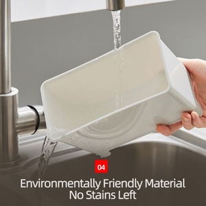 Removable and Washable Drainage Small Trash Can Kitchen Countertop Drain Trash Can Food Residue Filter Storage Box - Product Image 5