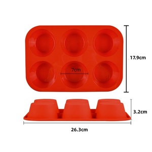 แม่พิมพ์ซิลิโคนสำหรับทำทาร์ตไข่ทรงกลม ตรา Tangchu สำหรับอบขนม DIY มัฟฟิน พุดดิ้ง ช็อกโกแลต ใช้กับเตาอบได้ - Product Image 5