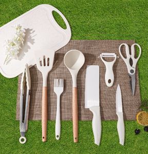 Kit de Cuchillos Portátil de Acero Inoxidable para Acampar al Aire Libre, Organizador de Almacenamiento, Utensilios de Cocina para Viajes, Barbacoa, Contenedor de Vajilla - Product Image 5