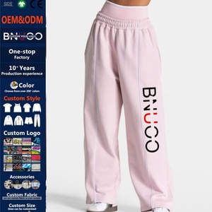 Nuovi Pantaloni Sportivi da <span class=keywords><strong>Donna</strong></span> in Cotone 100%, Modello <span class=keywords><strong>Oversize</strong></span> a Gamba Larga, per Yoga e Attività Sportive - Product Image 1