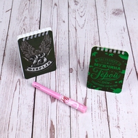 Benutzer definierte Fancy Notebook-Set mit Stift für Kinder Handschrift Buch mit Spule Logo angepasst einfach zu schreiben