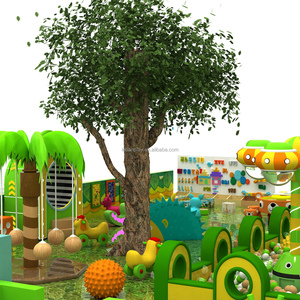 Estructura de Juego Infantil Acolchada Estilo Jungla, Parque Infantil Interior Comercial con Pared de Escalada - Product Image 4