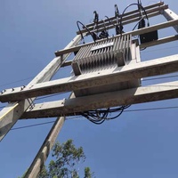 Transformateur de distribution Ximai 100 kVA 33 kV / 415 V triphasé Onan à enroulement en aluminium double enroulement monté sur poteau (5) avec prises hors charge