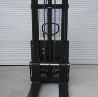 Gerbeur hydraulique manuel stable Worui 1-2 tonnes avec roues en PU, garantie 1 an pour usage en usine et extérieur