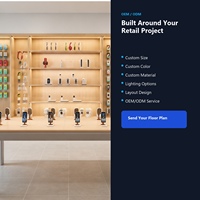 Muebles de Exhibición para Tiendas de Teléfonos Móviles, Mesa de Demostración, Estanterías LED de Pared, Accesorios para Tiendas Minoristas, Fabricante OEM ODM