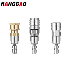 Conector de Agua para Jardín Colgante, 1/4 Macho-Hembra, Acoplamiento Rápido Universal Ajustable, Cabezal Autoblocante de Acero Inoxidable para Riego - Product Image 4