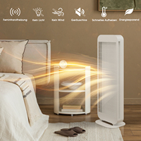 Chauffage rapide, radiateur infrarouge autonome, chauffage d'appoint portable 1400W avec protection contre les chutes et la surchauffe pour une utilisation en intérieur