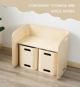 ชุดโต๊ะและเก้าอี้สำหรับเด็กอนุบาลโต๊ะไม้แข็งแรงอเนกประสงค์<span class=keywords><strong>โต๊ะ</strong></span>เรียนแฮนด์เมด - Product Image 3