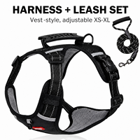 Harnais anti-traction pour chien en maille Oxford avec poignée supérieure, boucle à dégagement rapide, sangle réfléchissante, tailles XS-XL, logo personnalisé, gilet de promenade pour animaux de compagnie, vente en gros