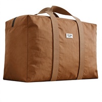 Sac de déménagement en toile - Rangement dédié pour couettes, vêtements et édredons en coton - Grande capacité - Organisateur de bagages double face