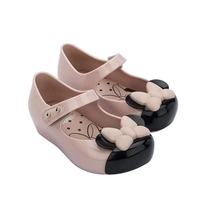 Mini melissa-zapatos de dibujos animados de Minnie para niños, sandalias de gelatina con fondo suave, para playa, 2022