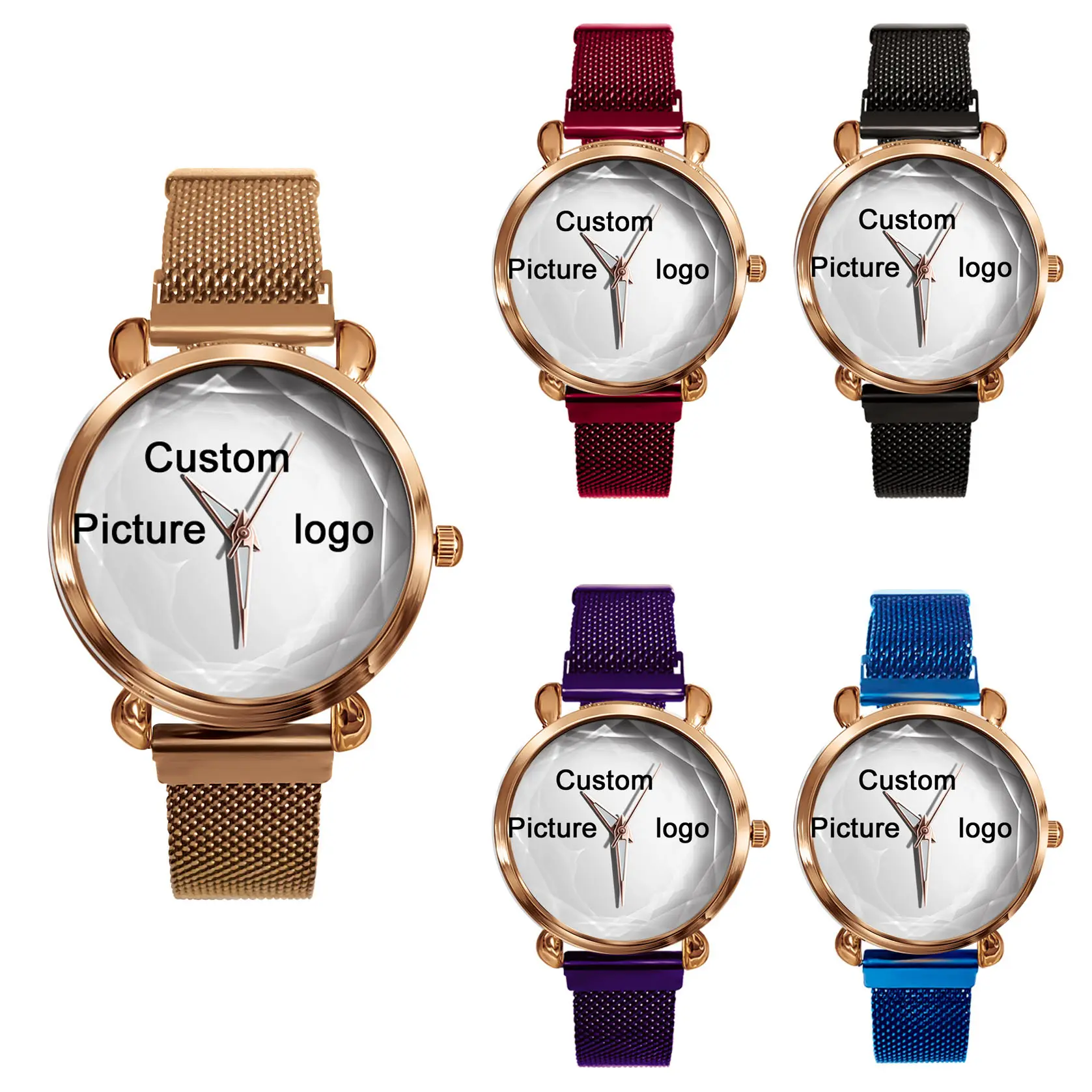 2020 Private label dial Personalized photo quartz custom Watches for Men Women Name Christmas Halloween