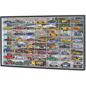 Contenedor de Almacenamiento para Autos a Escala Hotwheels, Estante de Exhibición Acrílico Montado en la Pared, Vitrina a Prueba de Polvo para Autos a Escala 1/64 - Product Image 3