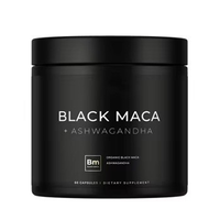 Extrait concentré de racine de Maca noire, extrait de racine d'Ashwagandha, extrait de fruit de poivre noir, capsules, 60 unités, complément alimentaire