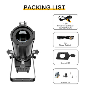 Faretto Profilato SHEHDS 250w 350w <span class=keywords><strong>LED</strong></span> con Zoom Ottico, Luce <span class=keywords><strong>da</strong></span> Palcoscenico LEKO - Product Image 4