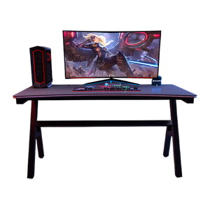 Trạm làm việc chơi game hiện đại G3 RGB, thiết kế công thái học, có thể điều chỉnh độ cao, tích hợp đèn LED, dành cho người phát trực tiếp và người tạo nội dung, chất liệu bề mặt MDF - Product Image 3