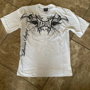 T-shirt grafica, maglietta vintage Y2K a maniche corte da uomo, stampa casual in cotone con tatuaggio gotico American Arrogant - Product Image 6