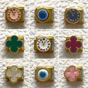 Nouvelle série de bracelets modulaires de style italien, base dorée, design élégant, assemblage tendance, bijoux à breloques à la mode - Product Image 2