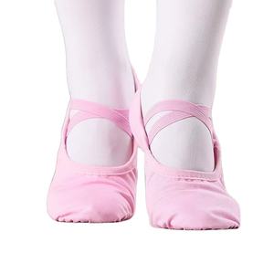 Chaussons de <span class=keywords><strong>danse</strong></span> de ballet roses pour femmes, en toile extensible Performa, à semelle fendue, pour filles - Product Image 1