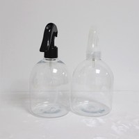 Bouteille pulvérisateur en plastique, cylindre pour le nettoyage et la pulvérisation d'alcool, de 16oz, bouteille en plastique, PET Boston