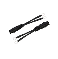 Konektor Penerbangan Tembaga Murni 2 Inti Tahan Air Satu-ke-Dua 3.2mm dengan Kabel Terminal Cincin Tekan Dingin