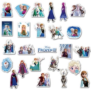 50 autocollants mignons de dessins animés Frozen 2 pour filles, pour décorer la table, la chambre, les livres, les bagages, les bouteilles d'eau, autocollants pour filles - Product Image 4
