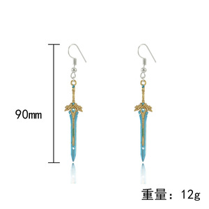 17 Designs Anime Wholesale Metal Alloy Pendant Jewelry <strong>Earrings</strong> <strong>Genshin</strong> <strong>Impact</strong> Weapon Modle <strong>Earrings</strong> - Product Image 4