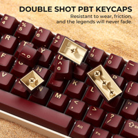 XVX Keycaps Frost Jade Series Double-Shot Cherry Profile PBT Keycap 121-Key DIY Custom Mechanical Keyboard PC Keycaps