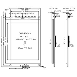 Nhà sản xuất bán <span class=keywords><strong>3</strong></span>.2 "320*240 240x320 IPS TFT LCD hiển thị module với <span class=keywords><strong>ili9341</strong></span> IC SPI giao diện cho nhận dạng thông minh - Product Image 5
