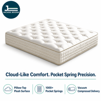 Matelas compressé sous vide avec capitonnage boutonné et tissu tricoté |   Fabrication personnalisée OEM/ODM prise en charge