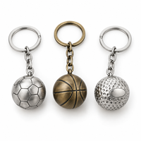 Porte-clés personnalisé en alliage de zinc avec breloque ballon de sport, logo sur mesure, vente en gros, cadeau souvenir, fabricant premium