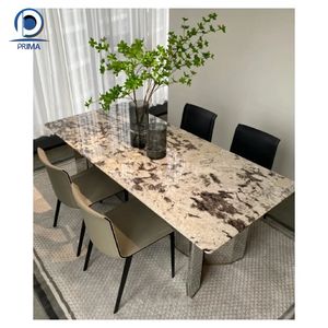 Prima personnalisé luxe pierre haut <span class=keywords><strong>de</strong></span> gamme Villa <span class=keywords><strong>Jade</strong></span> Texture Table Durable naturel luxe pierre - Product Image 1