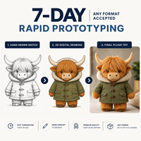 Vache des Highlands en parka |   Peluche personnalisée |   Tenues multi-thèmes |   Fabricant professionnel |   Cadeau de Noël |   Mascotte tendance 2026