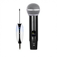 Microphone sans fil universel UHF K-Song, amplificateur de puissance pour performance, carte son, carte de réception sonore à tige télescopique