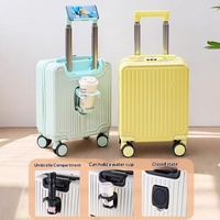 Maleta con Ruedas Giratorias de Gran Capacidad, Unisex, con Marco de Aluminio y ABS, Modelo 2025, 14 Pulgadas, con Candado de Combinación y Asa Telescópica