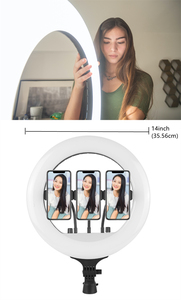 Trépied lumineux universel, 14 pouces/36cm, avec pince pour téléphone portable, éclairage annulaire, pour la diffusion en direct, maquillage, télévision, Selfie/autoportrait, nouveauté - Product Image 6