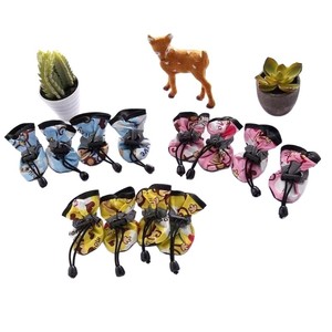 Fundas para zapatos para perros y gatos, impermeables, resistentes a las manchas, para uso en interiores, razas pequeñas, primavera, verano, cuatro estaciones, W3149 - Product Image 3