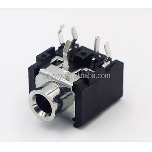 Conector para auriculares de 3,5 MM, 5 pines, 2 pines fijos, con enchufe de Audio de 3,5mm, Conector de altavoz con orificio óptico - Product Image 2