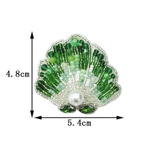 Exquis fabriqué à la main <span class=keywords><strong>Marine</strong></span> série coeur feutre PVC perlé fer sur 3D Patch vêtements bricolage accessoires sac à chaussures chapeau décoration - Product Image 6