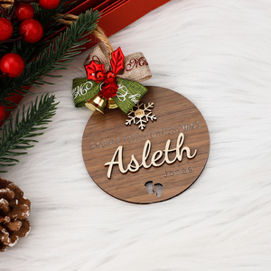 Piccolo albero di natale pendenti in legno nome personalizzato ornamenti natalizi decorazioni <span class=keywords><strong>per</strong></span> le feste - Product Image 3