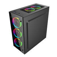 Modèle SAMA Jazovo Plus IX avec verre trempé sur le panneau avant boîtier d'ordinateur de jeu ATX standard