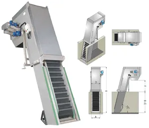 Bar Screen Decontamination Machine Solid-Liquid Separation in Industrial Sewage Treatment Plant
