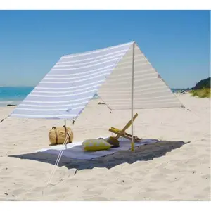 Custom Picknick Zonnescherm Uv Beschermen Outdoor Awing Canopy Beach Tent Zonnescherm