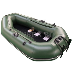 Markdown <strong>Sale</strong> <strong>PVC</strong> Inflatable Fishing <strong>Pontoon</strong> Dingy with Engine Rubber Boat with Motor for Surfing and Water Activities - Product Image 1