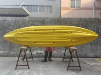 Kayak de pêche double RITO OUTDOOR PE, fabrication économique, canoë de pêche pas cher à vendre